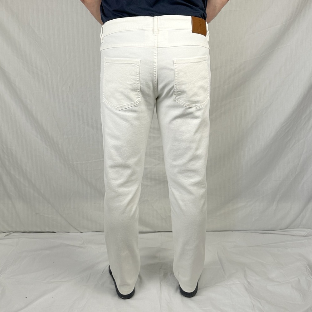 NWT Brunello Cucinelli White Denim Pants Skinny Fit Size IT 48 US 33-34